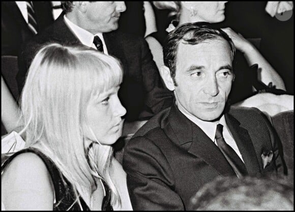 Charles Aznavour et sa femme Ulla en mars 1967.