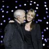 Esclusif - Charles Aznavour et sa fille Katia à l'Olympia le 28 septembre 2011. 