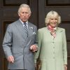 Le prince Charles et Camilla Parker Bowles à la Maison de la province sur l'Île du Prince Edward lors de leur tournée au Canada le 20 mai 2014