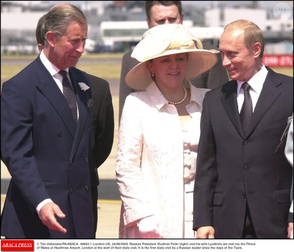 Le prince Charles avait accueilli Vladimir Poutine en visite officielle à Londres en juin 2003