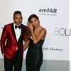 Lewis Hamilton et sa compagne Nicole Scherzinger lors de la soirée "AmfAR's 21st Cinema Against AIDS" à l'Eden Roc au Cap d'Antibes en marge du festival du film de Cannes, le 22 mai 2014