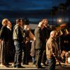 John Travolta, Uma Thurman, Quentin Tarantino, Thierry Frémaux lors de la projection de Pulp Fiction au Cinéma de la plage durant le Festival de Cannes, 20 ans après sa Palme d'or, le 23 ami 2014