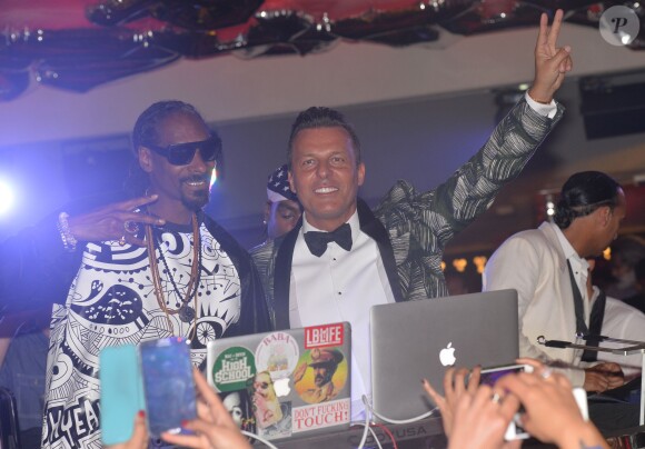 Snoop Dogg et Jean Roch - Exclusif - Showcase du rappeur Americain Snoop Dogg au Vip Room à Cannes le 22 mai 2014.