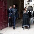 Kanye West, Kim Kardashian et leur fille North &agrave; Paris, le 23 mai 2014. 