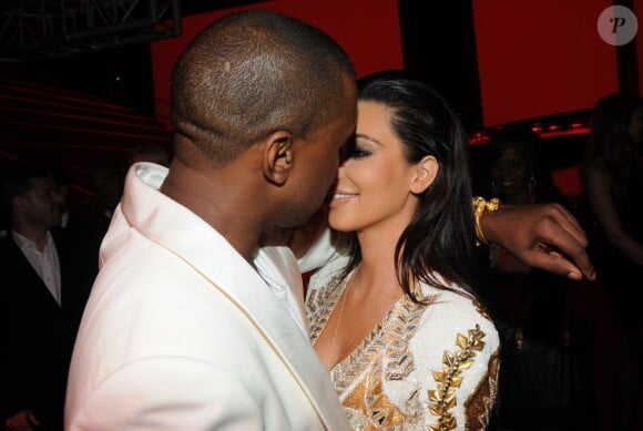 Kanye West et Kim Kardashian à Cannes, le 23 mai 2012.