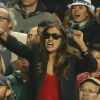 Irina Shayk lors de la finale de la Ligue des champions au Stade de la Luz à Lisbonne, le 24 mai 2014 entre le Real Madrid et l'Atlético Madrid (4-1)