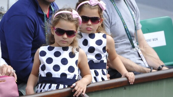 Roger Federer : Ses adorables jumelles, Charlene et Myla, supportrices fidèles