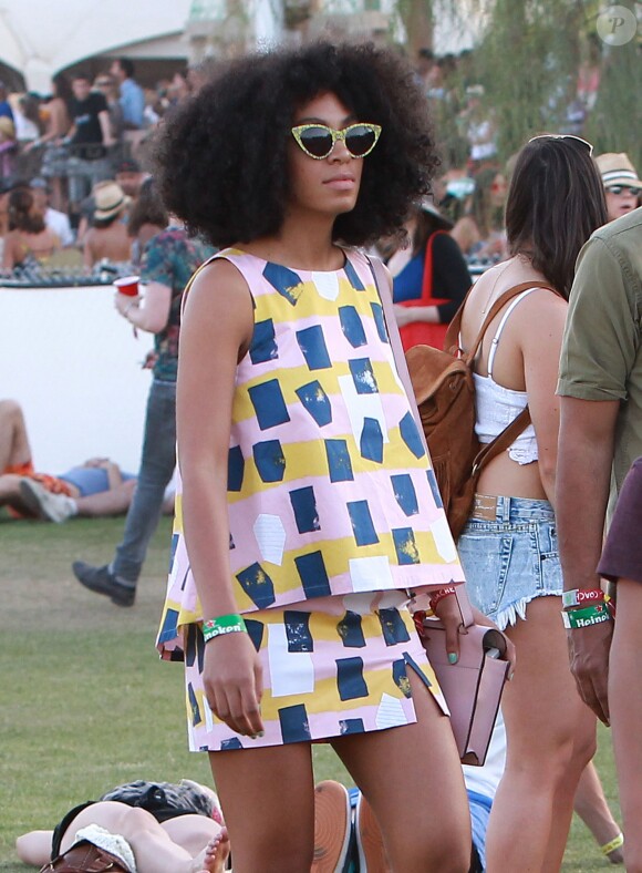Solange Knowles lors du festival de musique de Coachella à Indio, le 19 avril 2014.
