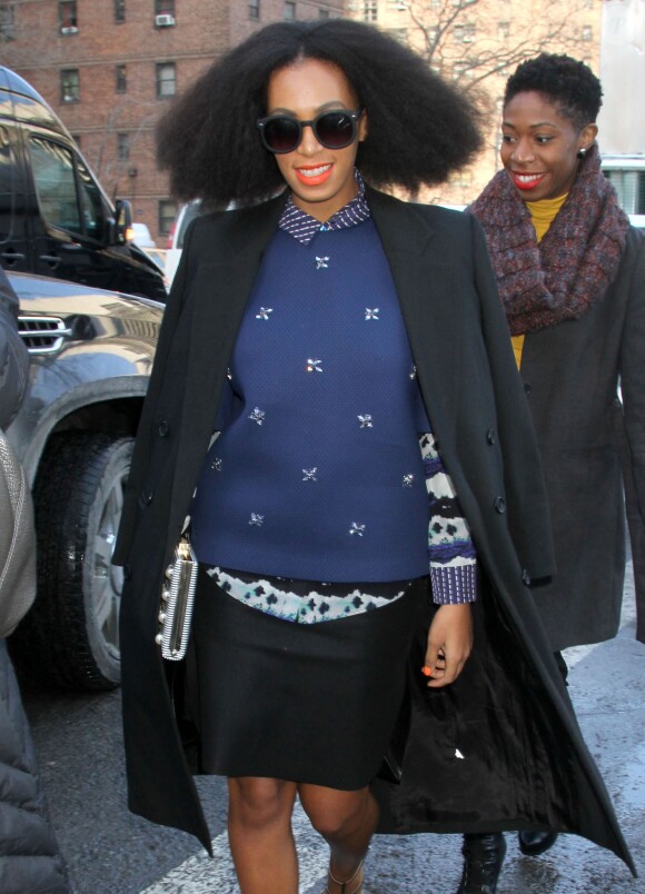 Solange Knowles à New York, le 10 février 2014. 