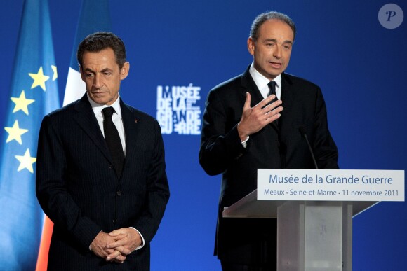 Nicolas Sarkozy et Jean-François Copé à Meaux, le 11 novembre 2011.