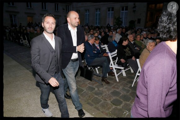 Rachida Dati organisait une projection du film "Qu'est-ce qu'on a fait au Bon Dieu ?" en présence du producteur Romain Rojtman à la mairie du 7e arrondissement de Paris, le 26 mai 2014.
