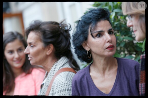 Rachida Dati organisait une projection du film "Qu'est-ce qu'on a fait au Bon Dieu ?" en présence du producteur Romain Rojtman à la mairie du 7e arrondissement de Paris, le 26 mai 2014.