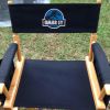 Omar Sy a pris en photo son siège sur le tournage de Jurassic World lors du premier jour de tournage le 1er mai 2014