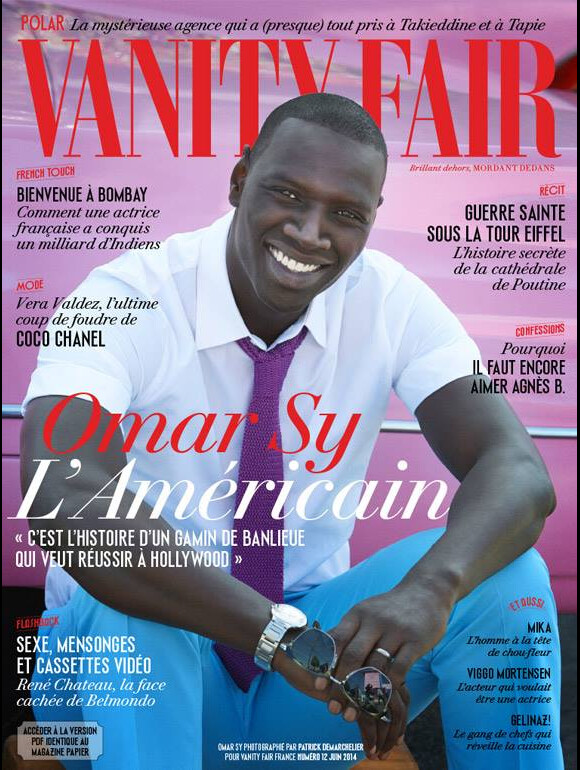 Omar Sy en couverture du magazine Vanity Fair (France) du mois de juin 2014