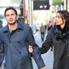 Frank Lampard et sa fiancée Christine Bleakley à Londres, le 11 janvier 2014. 