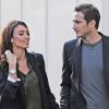 Frank Lampard et sa fiancée Christine Bleakley à Londres, le 23 octobre 2013.