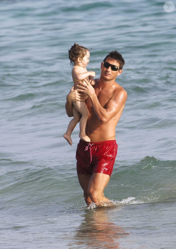 Frank Lampard en vacances à Ibiza avec ses enfants