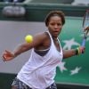 Taylor Townsend lors de sa victoire au second tour des Internationaux de France à Roland-Garros face à Alizé Cornet, le 28 mai 2014 à Paris