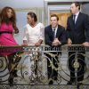 Serena Williams, Bob et Mike Bryan et Taylor Townsend lors du dîner des Champions de la fédération internationale de tennis au Pavillon d'Ermenonville à Paris, le 4 juin 2013