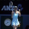 Maria Sharapova lors de l'Open d'Australie au Melbourne Park de Melbourne,le 16 janvier 2014