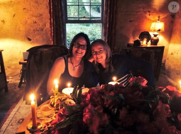 Melissa Etheridge et sa femme Linda, le 30 mai 2014.