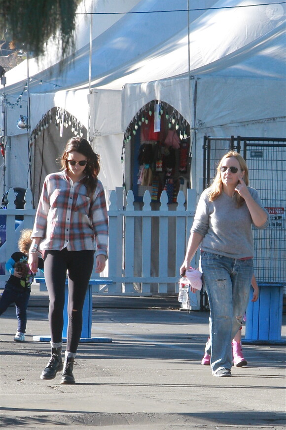 Exclu - Melissa Etheridge et sa fille Bailey Jean à Woodland Hills. Le 24 décembre 2013.