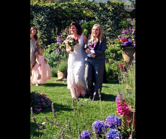 Melissa Etheridge, le jour de son mariage en Californie, le 31 mai 2014.