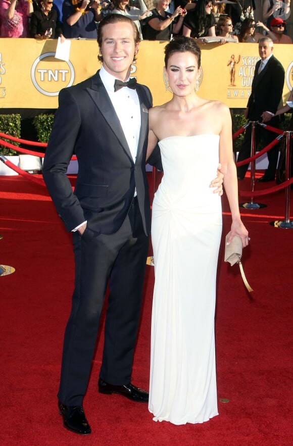 Armie Hammer et sa femme aux SAG Awards 2012.