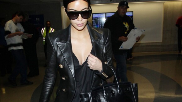 Kim Kardashian : Fin de lune de miel, la star rentre à Los Angeles