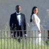 Exclusif - Kanye West et Kim Kardashian et Kanye West se marient au Fort Belvedere à Florenc, le 24 mai 2014.