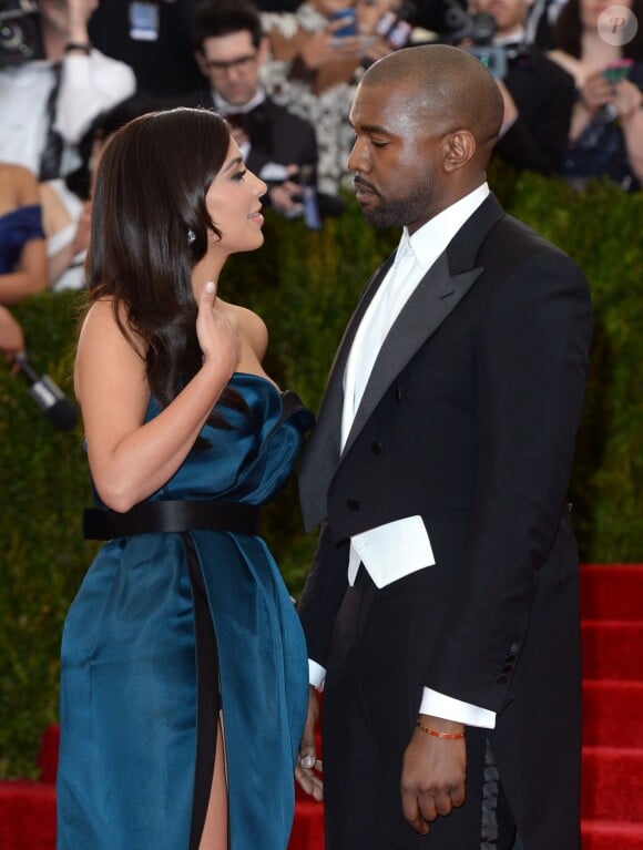 Kim Kardashian et Kanye West lors du Met Ball à New York, le 5 mai 2014.