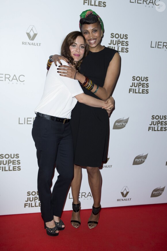 Audrey Dana et Imany - Avant-première du film "Sous les jupes des filles" à Paris le 2 juin 2014.