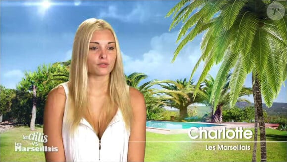 Charlotte dans Les Ch'tis vs Les Marseillais sur W9, le mardi 3 juin 2014