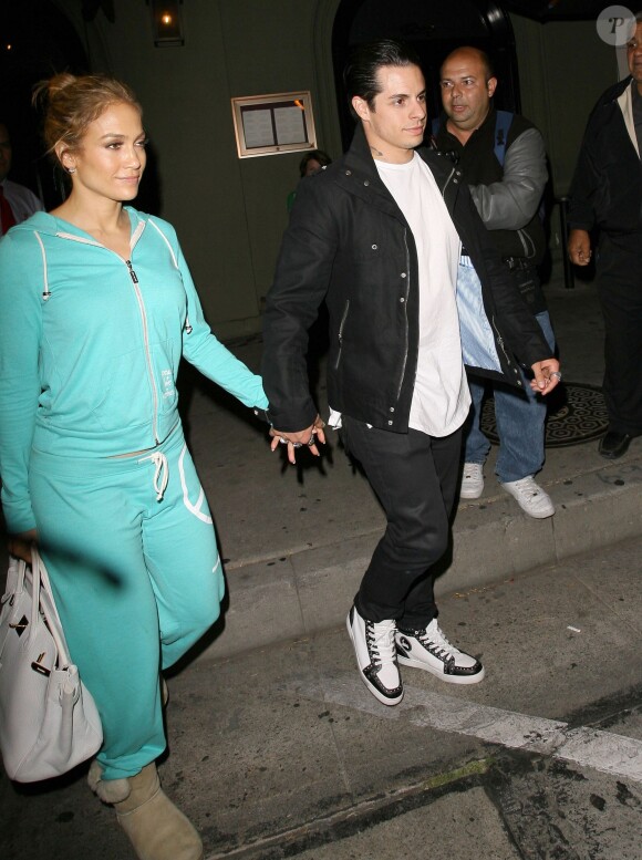 Jennifer Lopez et son petit ami Casper Smart à West Hollywood, le 20 mai 2014.