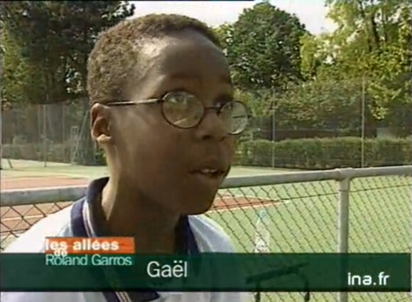 Gaël Monfils à l'âge de 11 ans dans un reportage que lui consacre France Télévisions en 1998