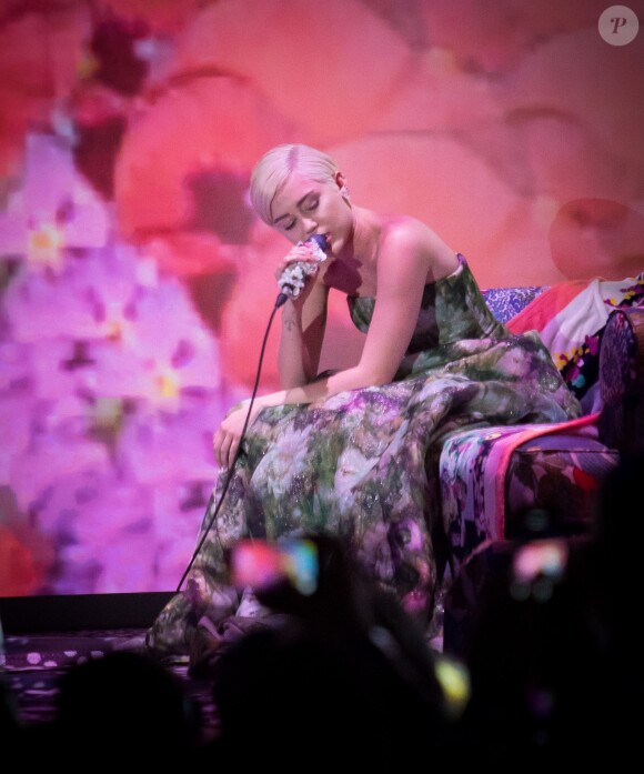 Miley Cyrus lors des World Music Awards au Sporting de Monaco, le 27 mai 2014. 