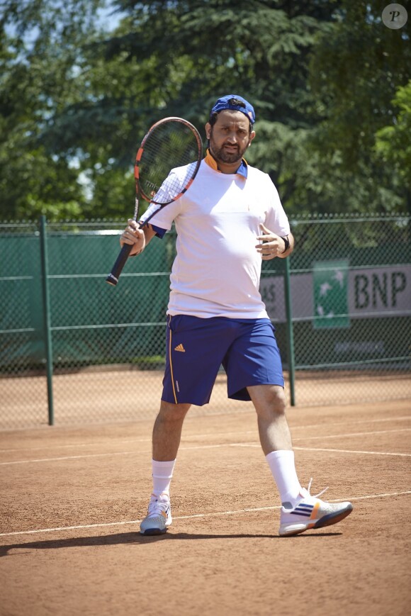 Cyril Hanouna à Roland-Garros pour participer au Trophée des personnalités, le vendredi 6 juin 2014.