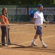 Cyril Hanouna à Roland-Garros pour participer au Trophée des personnalités, le vendredi 6 juin 2014.