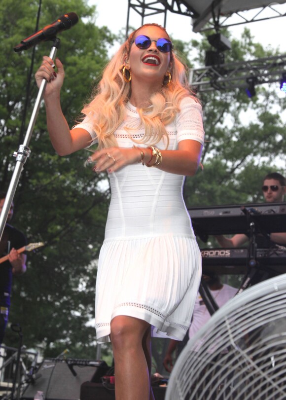 Rita Ora en concert lors du Capital Pride Festival à Washington, le 8 juin 2014.