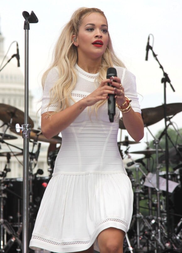 Rita Ora en concert lors du Capital Pride Festival à Washington, le 8 juin 2014.