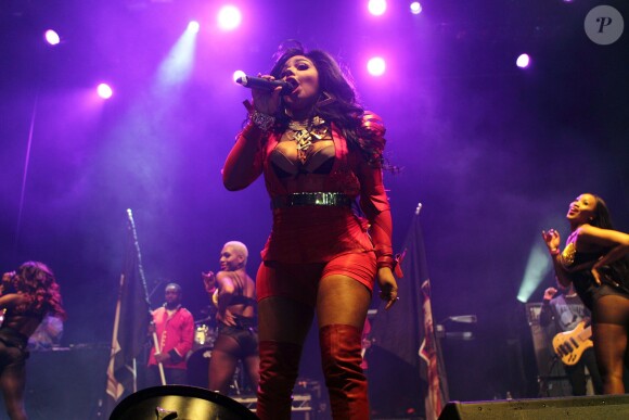 Lil' Kim en concert à Londres, le 22 novembre 2013.