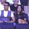 Cristiano Ronaldo et Irina Shayk assistent au match de boxe opposant Miguel Cotto à Sergio Martinez, au Madison Square Garden. New York, le 7 juin 2014.