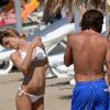 Andrea Pirlo en vacances à Ibiza le 10 juillet 2013 avec sa femme Deborah.