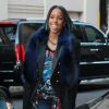Kelly Rowland se rend à son hôtel à New York, le 10 février 2014.