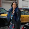 Kelly Rowland se rend à son hôtel à New York, le 10 février 2014.