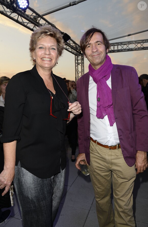Sophie Dulac (présidente du festival) et Thierry Samitier lors de la soirée d'ouverture du 3ème Champs-Elysées Film Festival 2014 à Paris, le 10 juin 2014.