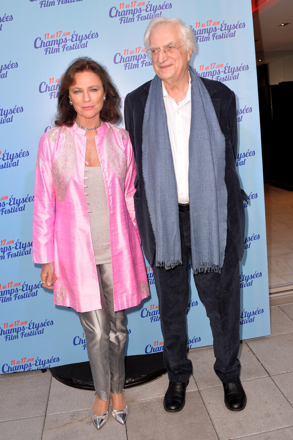 Jacqueline Bisset et Bertrand Tavernier lors de la soirée d'ouverture du 3e Champs-Elysées Film Festival 2014 à Paris, le 10 juin 2014.