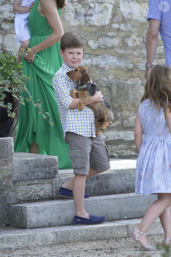 Le prince Christian. La famille royale de Danemark s'est réunie au château de Cayx (Lot), en France, le 11 juin 2014 autour du prince Henrik pour fêter ses 80 ans.
