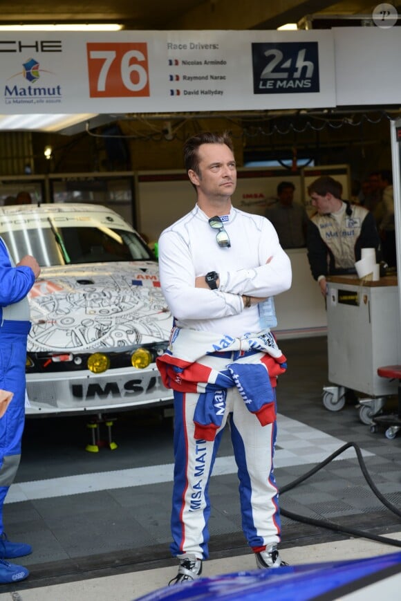 David Hallyday lors des qualifications aux 24H du Mans, le 12 juin 2014 sur le circuit de la Sarthe