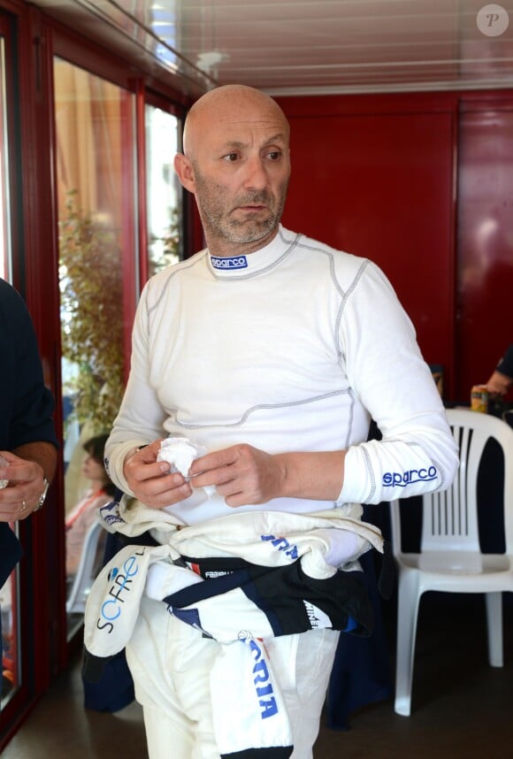 Fabien Barthez lors de la présentation des équipes qui participeront aux 24H du Mans, le 8 juin 2014 au Mans